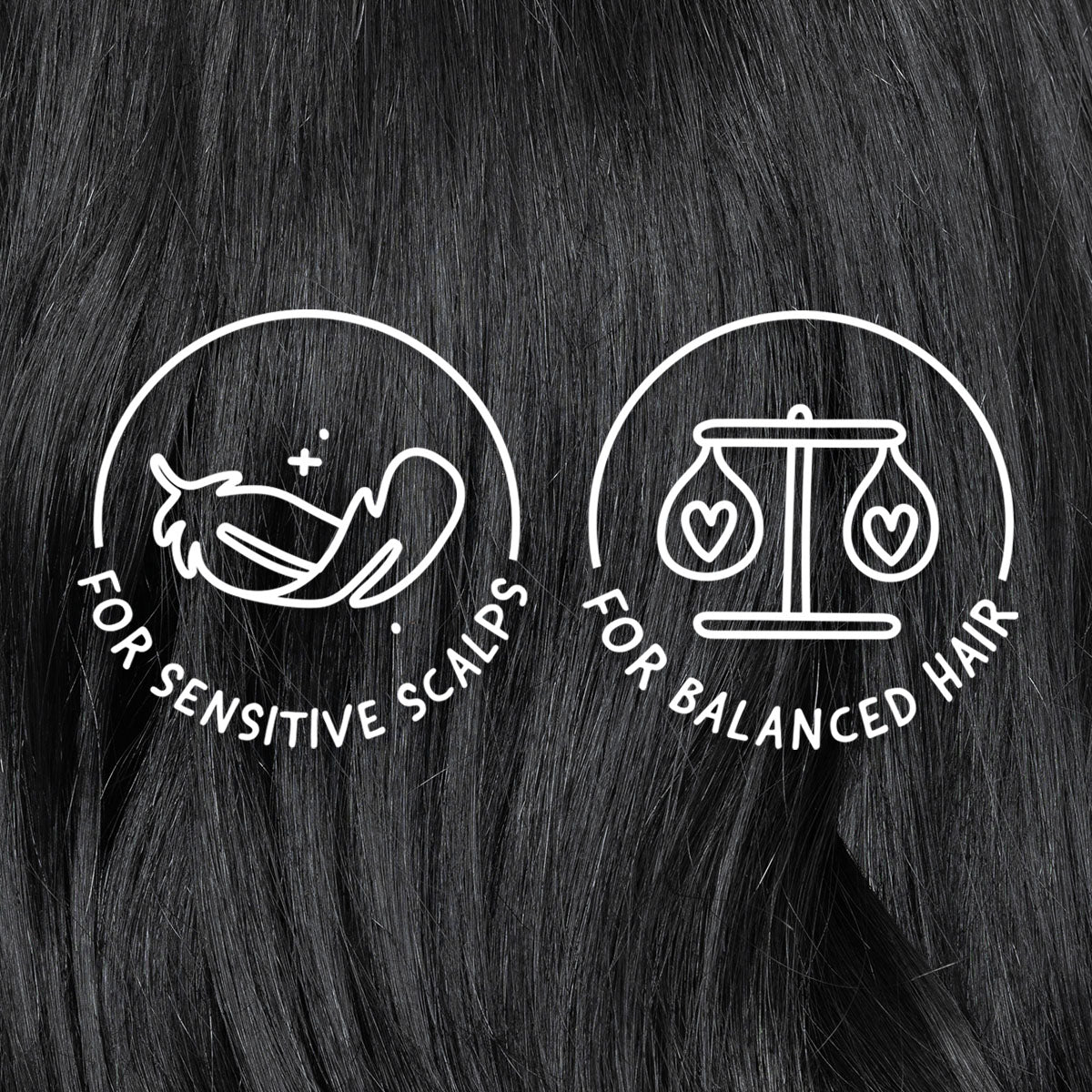 for sensitive scalps. for balanced hair
