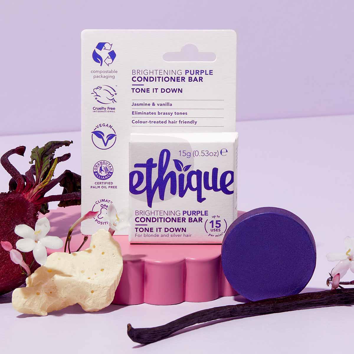 Ethique Tone It Down™ Brightening Purple Conditioner Bar Mini