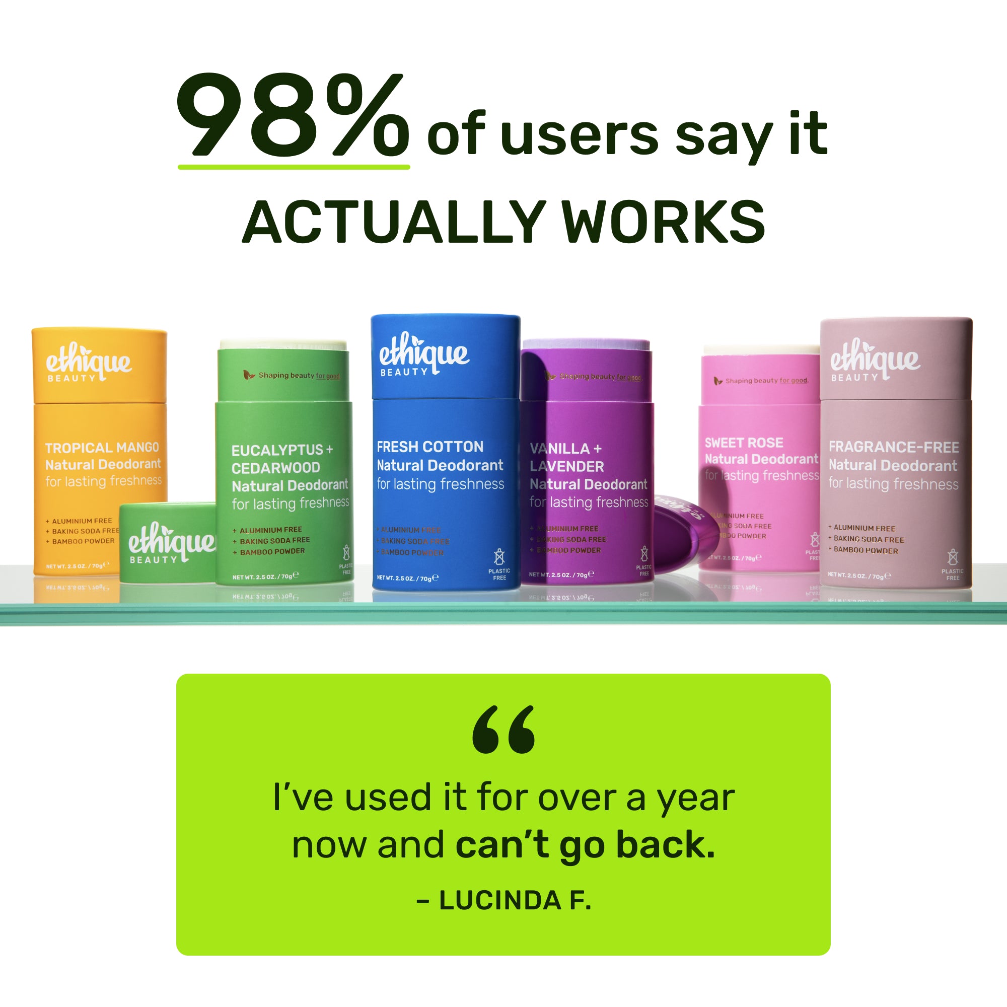 98% of users say it actually works