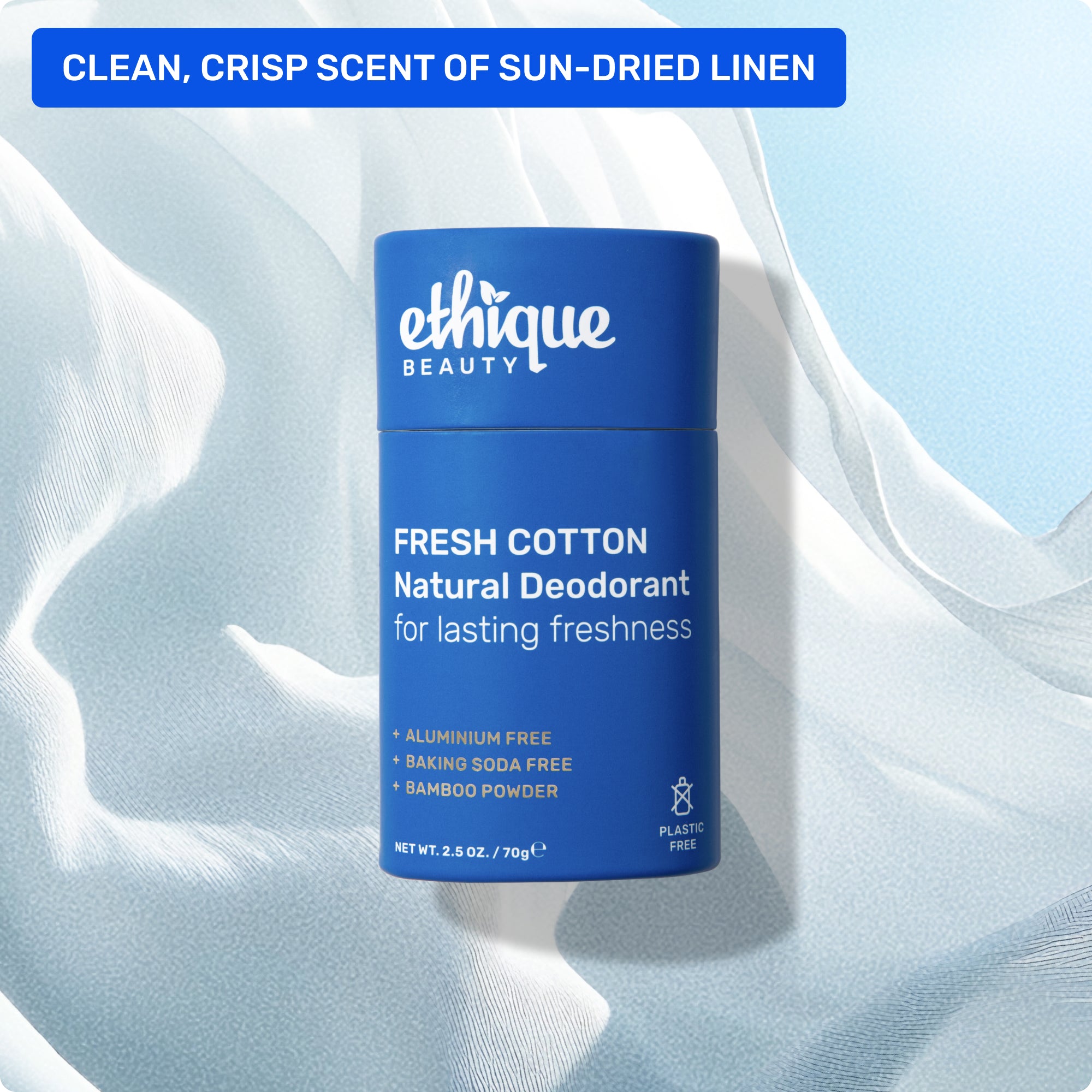 Scent: clean, crips scent of sun-dried linen