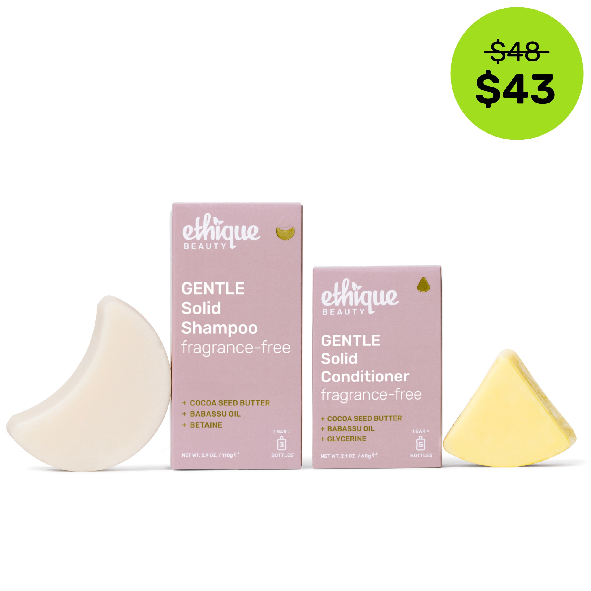 GENTLE Solid Shampoo and Conditioner
