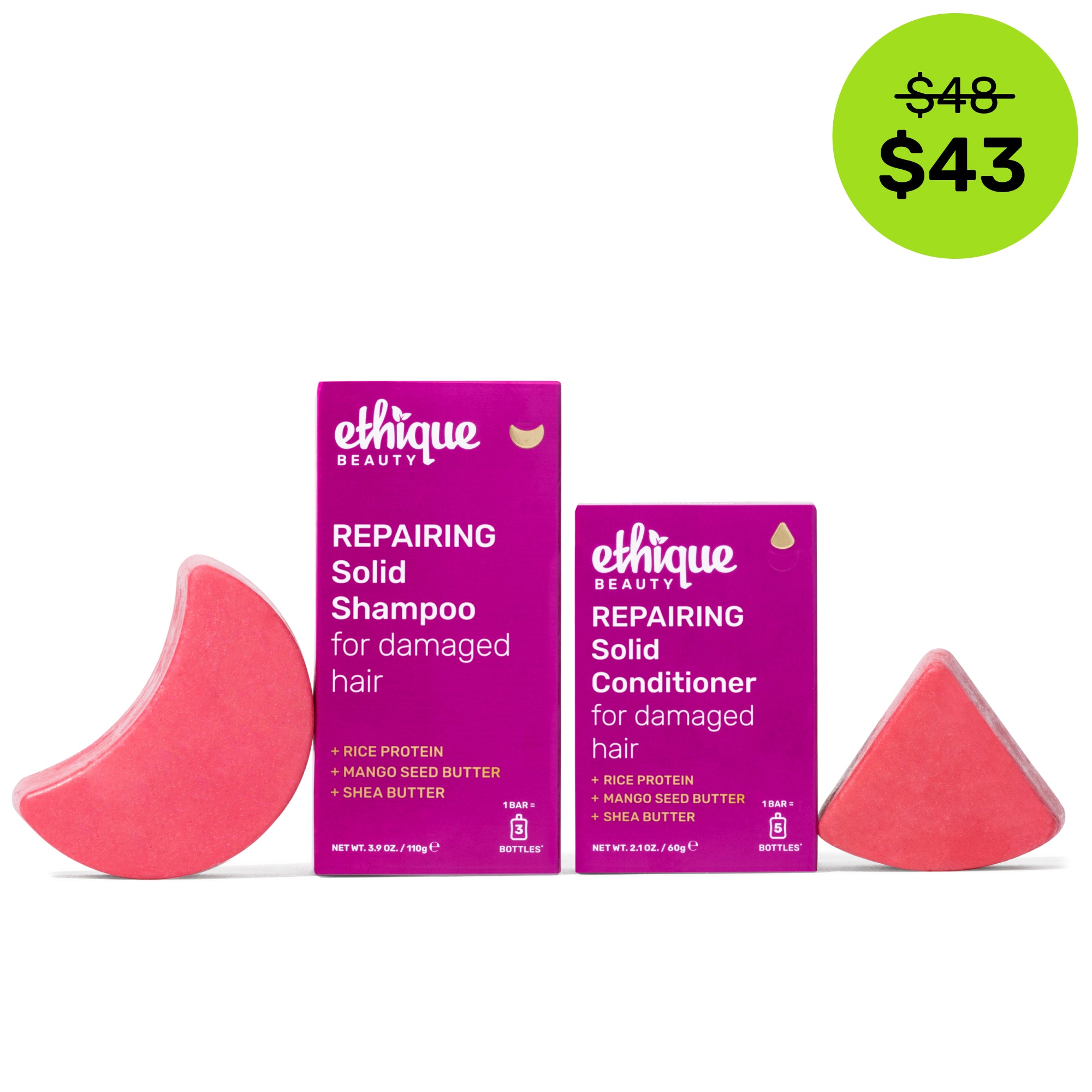 Repairing Solid Shampoo and Conditioner