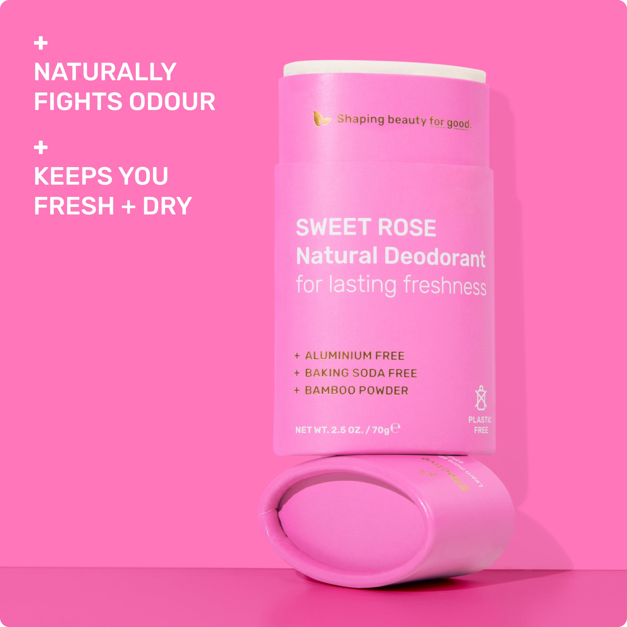 Naturally fights odour, keep your fresh and dry