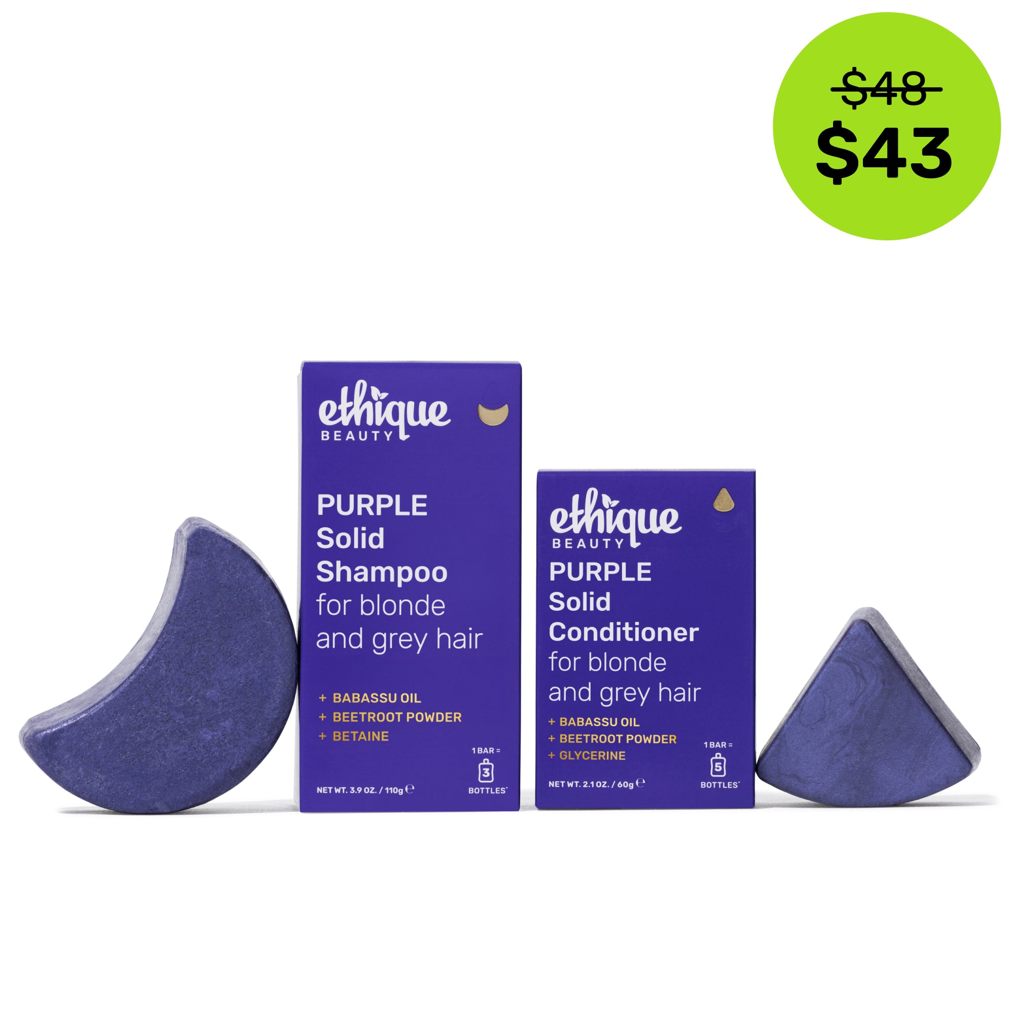 PURPLE Solid Shampoo and Conditioner