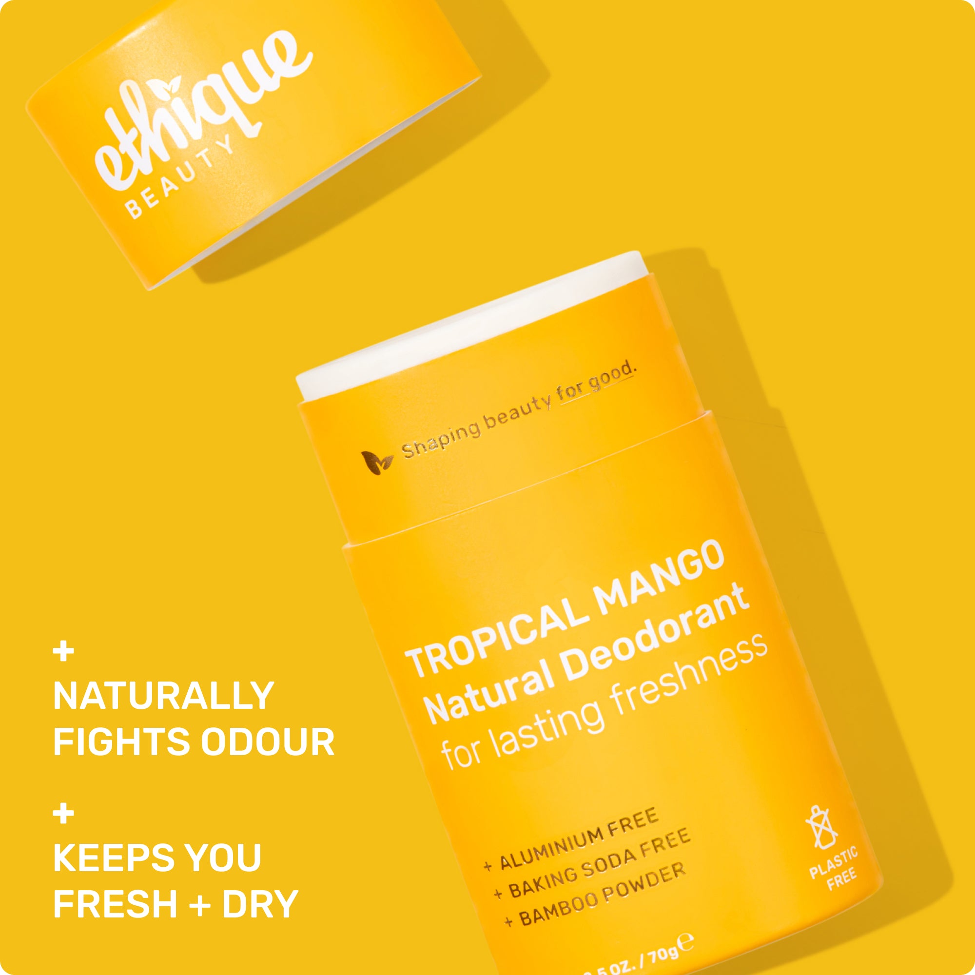 Naturally fights odour, keep your fresh and dry