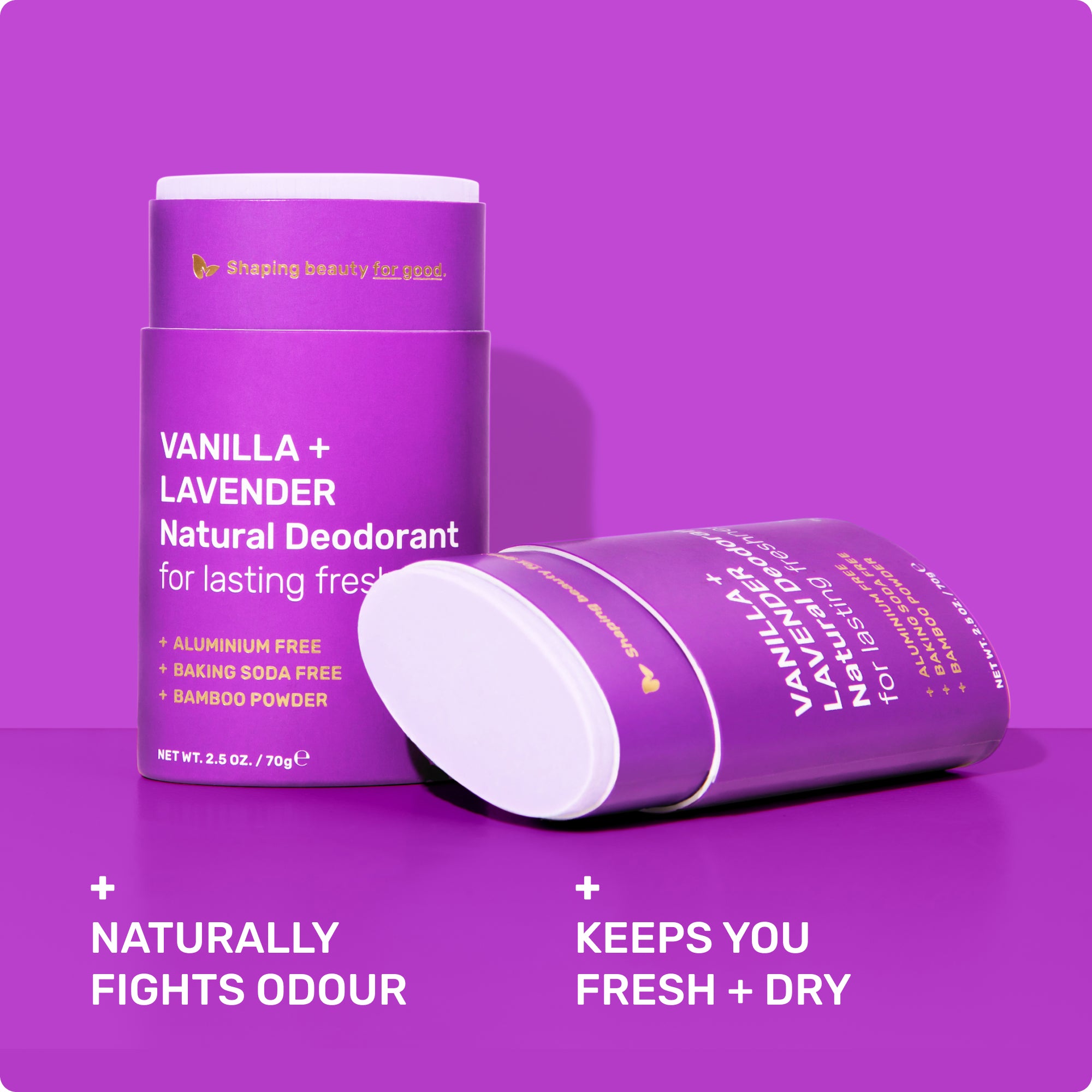 Naturally fights odour, keep your fresh and dry