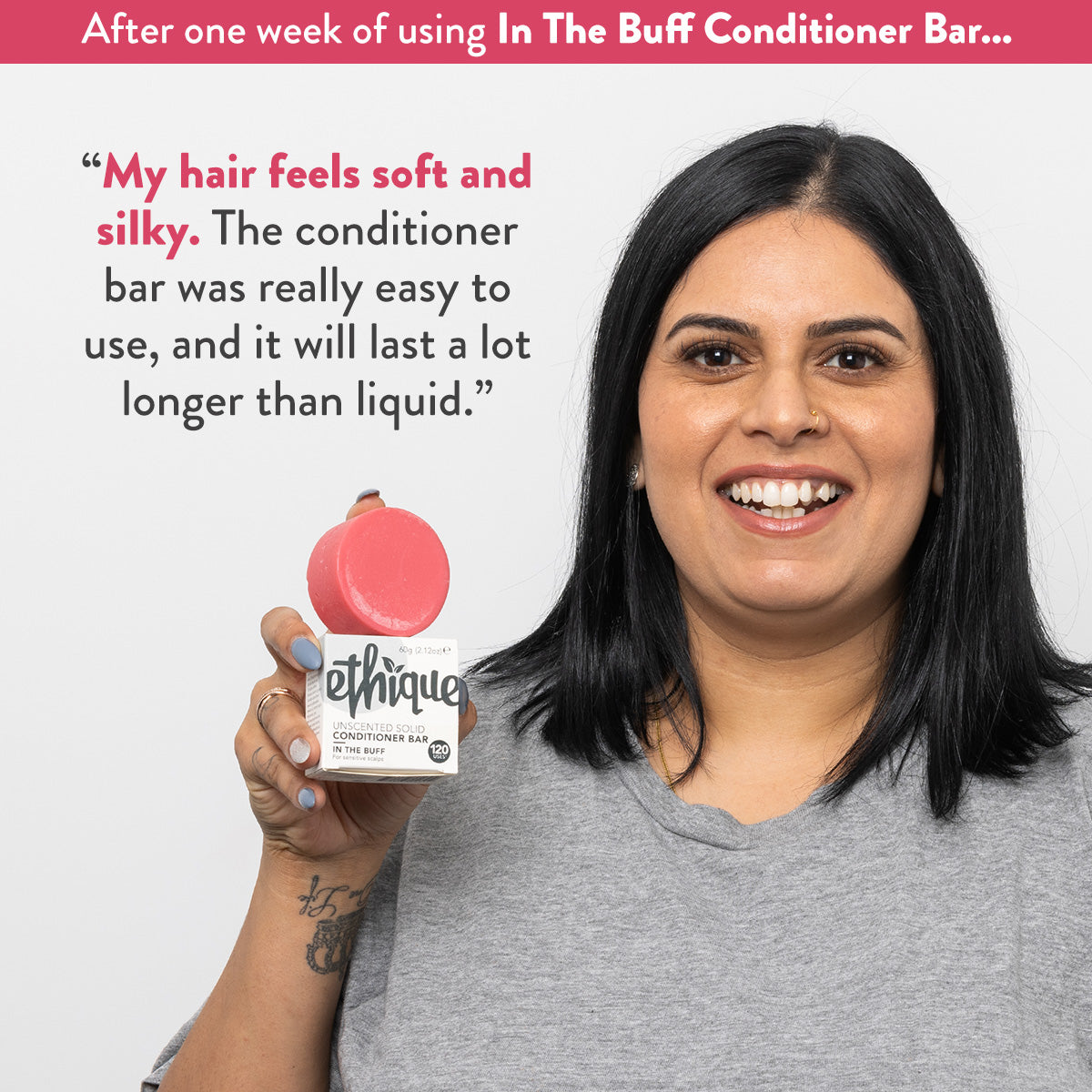 In The Buff™ Unscented Solid Conditioner Bar